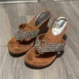 Gianni Bini jeweled wedges